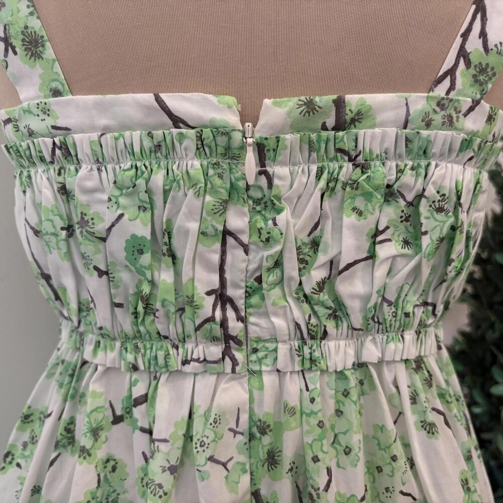 J. Crew Re-imagined Pleated Floral Cotton Maxi Dress 12 - Picture 6 of 9